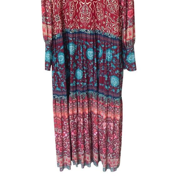 BLACKMILK Floral Boho Long Sleeve Maxi Dress, Size X-Large - Picture 5 of 10